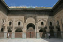 Bou Inania Medersa (koranskole) i Fes. Det er en af de største seværdigheder i Fes og et flot eksempel på en sådan skole, men den kan ikke måle sig med Ben Youssef i Marrakech. 