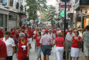 Næsten hele befolkningen i Gibraltar var klædt i rødt og hvidt på deres nationaldag den 10. september. Et festligt syn.