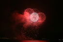 Som afslutning på festlighederne i forbindelse med Gibraltars nationaldag blev der afholdt et kæmpe festfyrværkeri ude fra den ene mole. Vi havde første parket til fyrværkeriet.