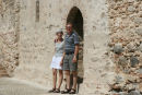 Vore gæster på denne del af turen, skipperindens søster Esther og hendes mand Niels Jørgen, her fotograferet på La Alcazaba i Almería.