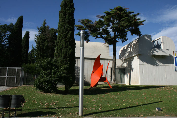 Joan Miró museet i Barcelona. Det ligger i Montjuïc området, med en storslået udsigt ud over Barcelona. Det var et rigtig flot museum. 