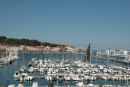 Marinaen i Port-Vendres med fiskerihavnen og den gamle havnefront i baggrunden. Port-Vendres var vores første havn i Sydfrankrig.