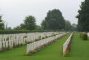 Den engelske militærkirkegård i Bayeux, hvor 4144 Commonwealth soldater er begravet.
