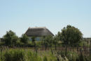 De gamle huse i Camargue området er tækket med rør fra området, og den ende, der vender mod NV (Mistralen), er afrundet.