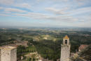 Der var en fantastisk udsigt ud over landskabet fra Torra Grossa i San Gimignano