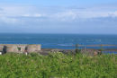 Fort Quesnard på Alderney og de farlige overfalls i The Race of Alderney. Man kan skimte Frankg i baggrunden.