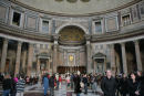 Pantheon blev i 608 skænket til pave Bonifacius III, som forvandlede bygningen til kirken S. Maria ad Martyres.  