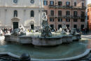 Fontænen i den sydlige ende af Piazza Navona. 
