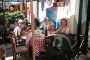 Der var rigtig mange hyggelige restauranter i Portoferraio. Her prøver besætningen en at de små restauranter inde i den gamle bydel. De havde en fantastisk risotto med skaldyr.