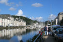 Havnen i Morlaix. Det var blevet betydeligt bedre vejr, mens vi havde været på "ferie" (Jakobs 30 års fødselsdag) i Danmark. 
