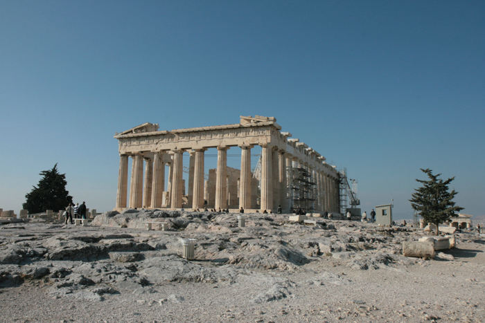 På vejen hjem fra Preveza gjorde vi holdt i Athen nogle dage og fik set en del af den flotte by. Her Parthenon templet på Akropolis.  