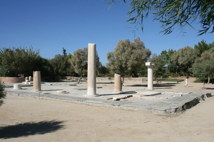Resterne af Dionysos templet på Naxos.
