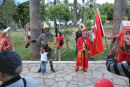 Optog i forbindelse med Tyrkiets nationaldag. Der var tid til fotografering, inden deltagerne skulle ind på scenen. 