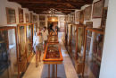 Der var et rigtig flot museum i klosteret Moni Ipsilou på den vestlige del af Lesbos. Det er et besøg værd, hvis man interesserer sig for religiøse ting.
