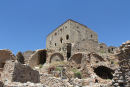 Et af de få huse, der er under restaurering i bjergbyen Anavatos på Chios. Det ligger oppe på toppen af klippen blandt hundreder af ruiner.  