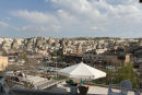 Udsigten ud over Göreme by, set fra vort værelse i Kemal’s Guesthouse.