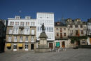 Praza Maior i Viveiro. Pladsen ligger inde midt i den gamle bydel.