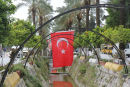 På grund af Tyrkiets nationaldag blev der flaget overalt med det tyrkiske flag med billede af Atatürk.
