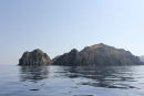 Klipperne på nordspidsen af Limnos. Det var havblik, da vi sejlede fra Limnos til Samothraki. 