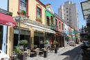 Området Ladadika i Thessaloniki med de gamle oliepakhuse, der er renoveret og bygget om til restauranter og cafeer. Et meget charmerende område.
