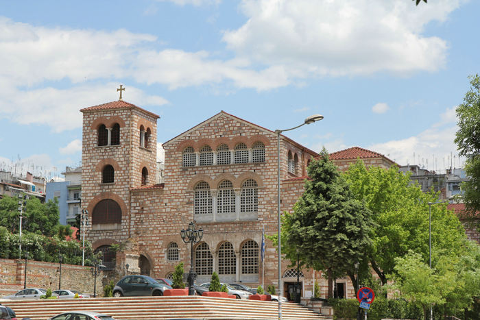 Agios Demitrios i Thessaloniki. Det skulle efter sigende være den største kirke i Grækenland. 