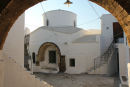 Et billede fra øvre del af Chora på Skyros, med de meget stejle og smalle stræder.  
