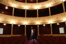 Den flotte teatersal i Apollo Teateret i Ermoupolis på Siros.