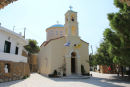 Kirken Panagia Kanala i Kanale by på Kythnos. Kirken ligger i forbindelse med et kloster i et meget smukt område.