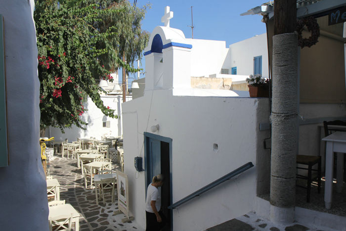 Et af de mange kapeller i Chora på Naxos.