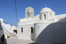 Den katolske kirke i Chora på Naxos. Den var helt anderledes enkelt udsmykket, end de græsk ortodokse kirker normalt er.