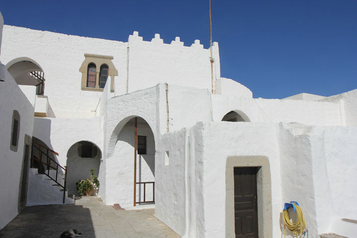 Johannes-Klosteret på Patmos. Det var ikke så lige til at finde rundt; godt, der var skilte. Det var nydeligt og velholdt. 