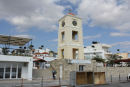 Klokketårnet og moskeen på havnen i Ierapetra, Europas sydligste by, der ligger på sydkysten af Kreta.