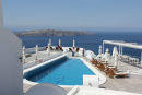 Udsigten fra restauranten på hotel Volcano View. Der var flere swimmingpools og liggestole i lange rækker, men det var lidt køligt til den slags. Udsigten fejlede ikke noget.