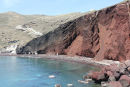 Den røde strand på sydsiden af Santorini.