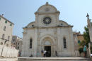 Sv. Jakova katedralen i Sibenik. Katedralen er på UNESCO,s liste over bevaringsværdige bygninger. Den var under restaurering, da vi besøgte den. 