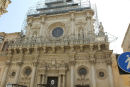 Santa Croce kirken på Palazzo dei Celestini med den flotte barokke udsmykning. Lecce bliver ikke uden grund kaldt for barokkens centrum.