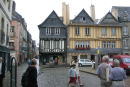 Place Terre au Duc i Quimper med de smukke gamle bindingsværkshuse.