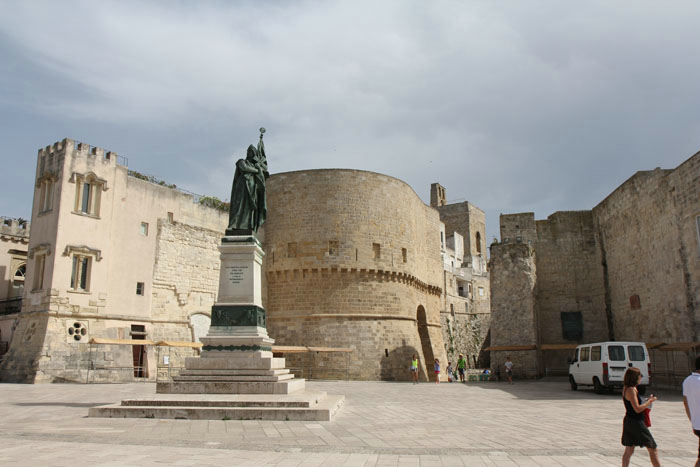 Den gamle bymur i Otranto, som var en rigtig flot og velholdt by. 