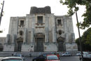 Kirken San Nicoló i Catania. Kirken er aldrig blevet bygget færdig udvendig, men indvendig skulle den være rigtig flot. Den var desværre lukket, da vi kom forbi.