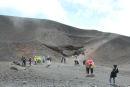 Her en kort opklaring på toppen af Etna. Der var en guidet tur med i prisen, men den var desværre aflyst på grund af det skiftende vejr.
