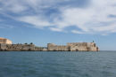Castello Maniace, der ligger ved indsejlingen til havnen i Siracusa.