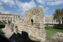 Resterne af Apollo templet i Siracusa.