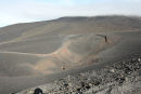 Fra turen rundt på toppen af Etna. Skyerne er begyndt at nærme sig, men vi havde stadig en flot udsigt.