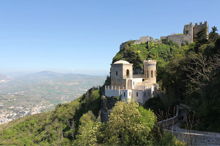 Torretta Pepoli i Erice. En villa af de pænere og med en storslået udsigt.