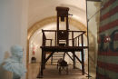 Der var mange spændende ting udstillet på museet. En af de mere specielle er denne guillotine fra Trapani, brugt så sent som i 1850.