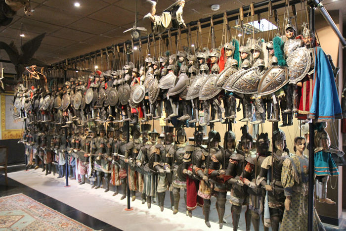 Der var rigtig mange dukker i Museo Internationale delle Marionette i Palermo, og det var ikke kun fra Italien; der var samlinger fra hele verden.