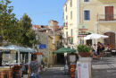 Parti fra den gamle bydel i Agropoli. Der var en flot udsigt fra restauranten til venstre i billedet.