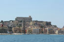 Bydelen Sant Maria i Gaeta, som vi sejlede forbi for at komme ind til marinaen i Gaeta. Der er også en lille havn i Sant Maria, men med meget begrænset plads. 