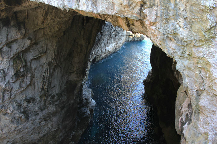 Grotta del Turco i Parco di Monte Orlando i Gaeta, tæt på Chiesa della SS. Trinita.