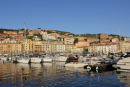 Morgenstemning i havnen i Santo Stefano på Monte Argentario. 